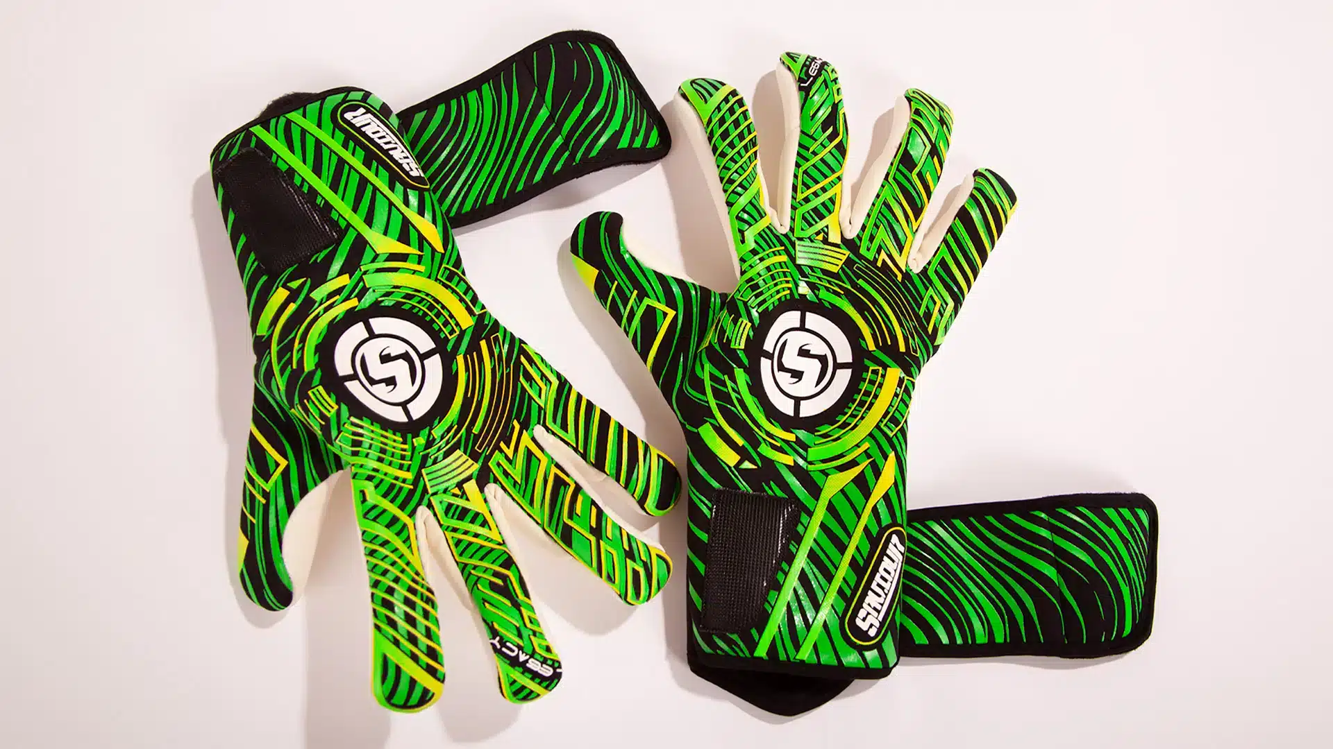 The Best Goalkeeper Gloves Brand-new SAVIOUR GK high-performance soccer pro new goalie gloves displayed in vibrant colours.