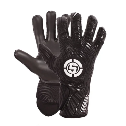 Elite Black Evo-Neg Goalkeeper Gloves from Saviour GK - Precision Crafted for Peak Performance.