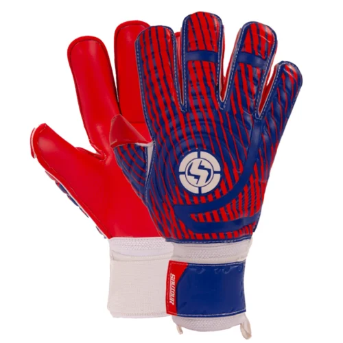 Goalkeeper making a crucial save using durable GK saver gloves.