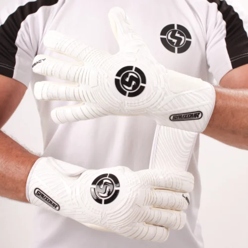 Saviour GK Pro Gk Goalkeeper Gloves: The Pinnacle of White, Modern professional Gk gloves.