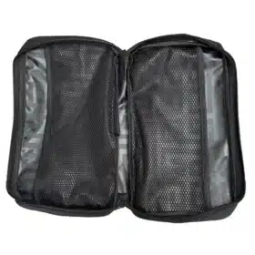 Durable goalkeeper glove bag in sleek design, ideal for travel and storage.