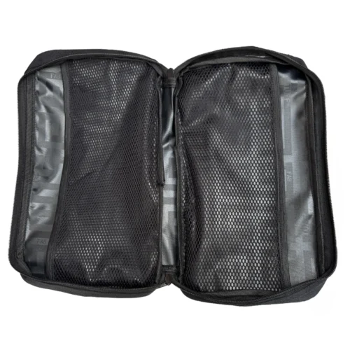 Durable goalkeeper glove bag in sleek design, ideal for travel and storage.